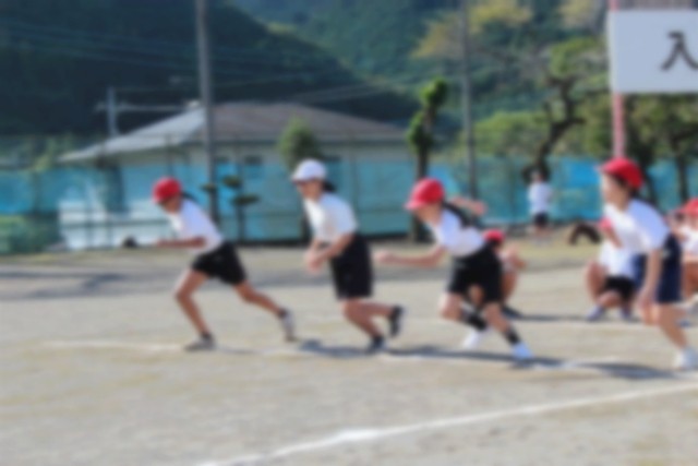 ５年生徒競走の様子