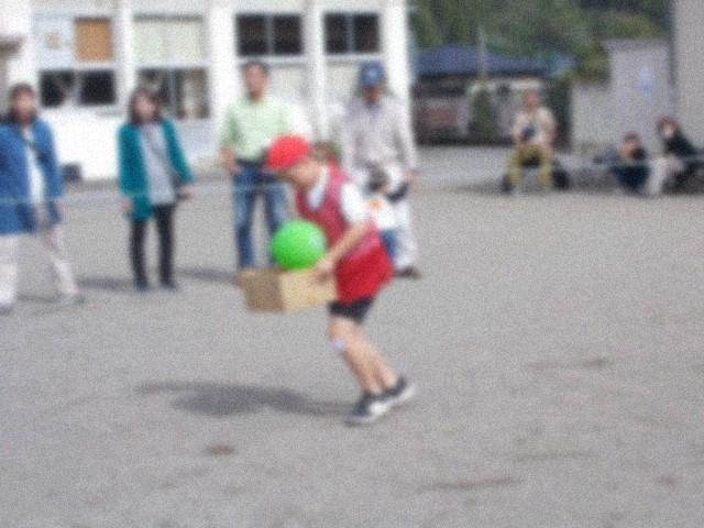 障害物競走の様子