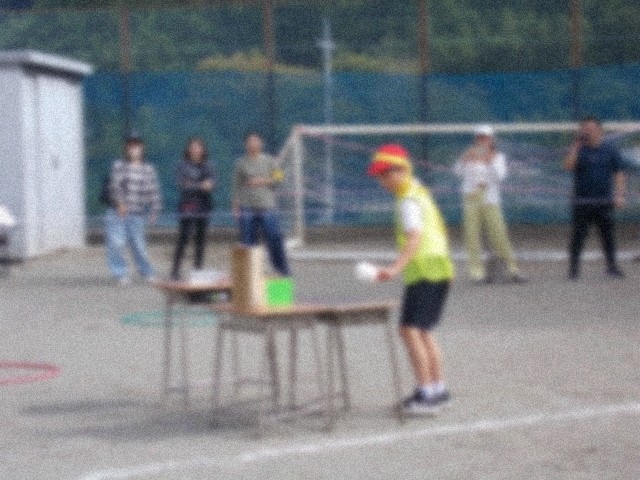 障害物競走の様子