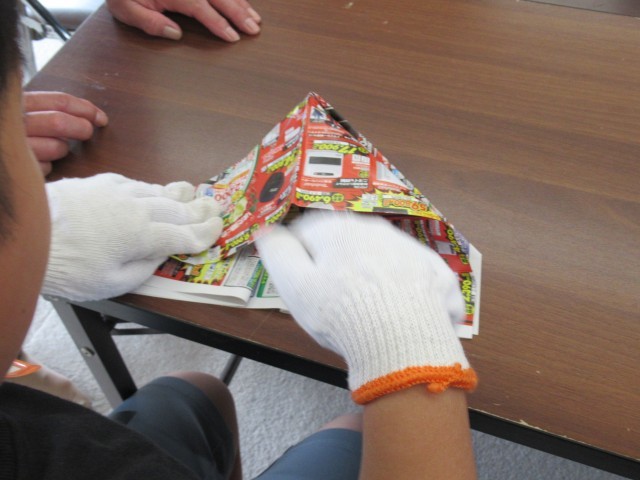 細かいところが折りにくい