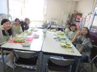 校長室での給食